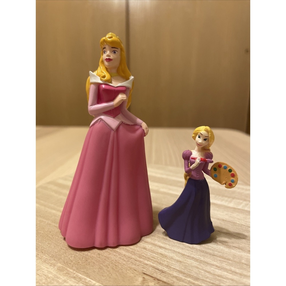 Disney Princess Rapunzel Aurora PVC Figure Lot Tangled Sleeping Beauty